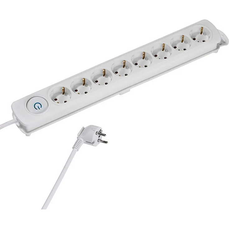 VIVANCO 8-fach Steckdosenleiste Weiß VIVANCO A37651 EKLS 8W Extra großer Ein-Ausschalter #4008928376517