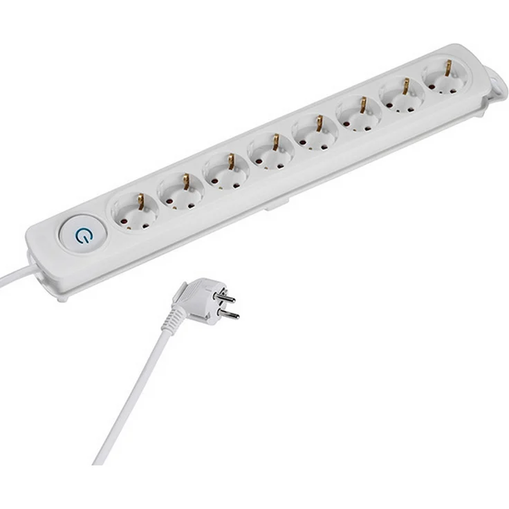 VIVANCO 8-fach Steckdosenleiste Weiß VIVANCO A37651 EKLS 8W Extra großer Ein-Ausschalter #4008928376517