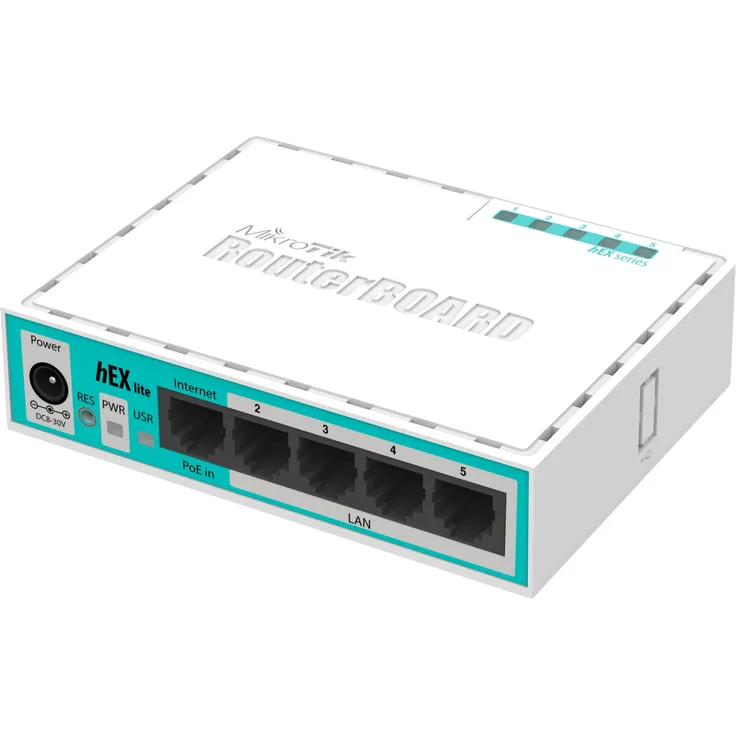 Mikrotik hEX lite Kabelrouter Weiß