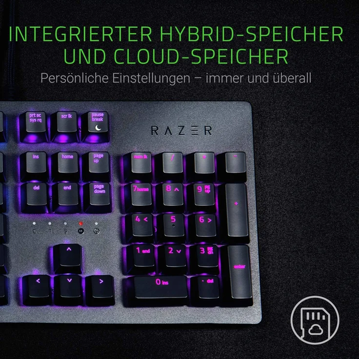 Razer Huntsman Mechanische Gaming Tastatur (mit Opto-Mechanical Schaltern, Lebensdauer von 100 Millionen Tastenanschlägen, RGB Chroma Beleuchtung, QWERTZ-Layout) – Bild 5