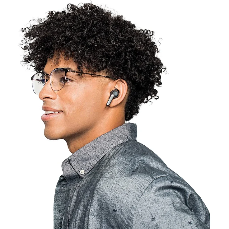 Skullcandy Indy ANC True Wireless In-Ear-Kopfhörer mit Bluetooth, Mikrofon, Noise Cancelling, wasserfest, geeignet für Sport, schwarz – Bild 10