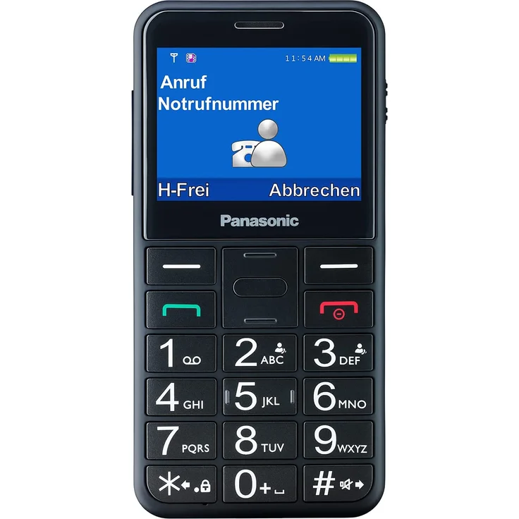 Panasonic KX-TU155 Seniorenhandy 6cm (2,3 Zoll) TFT-Display, Schwarz – Bild 2