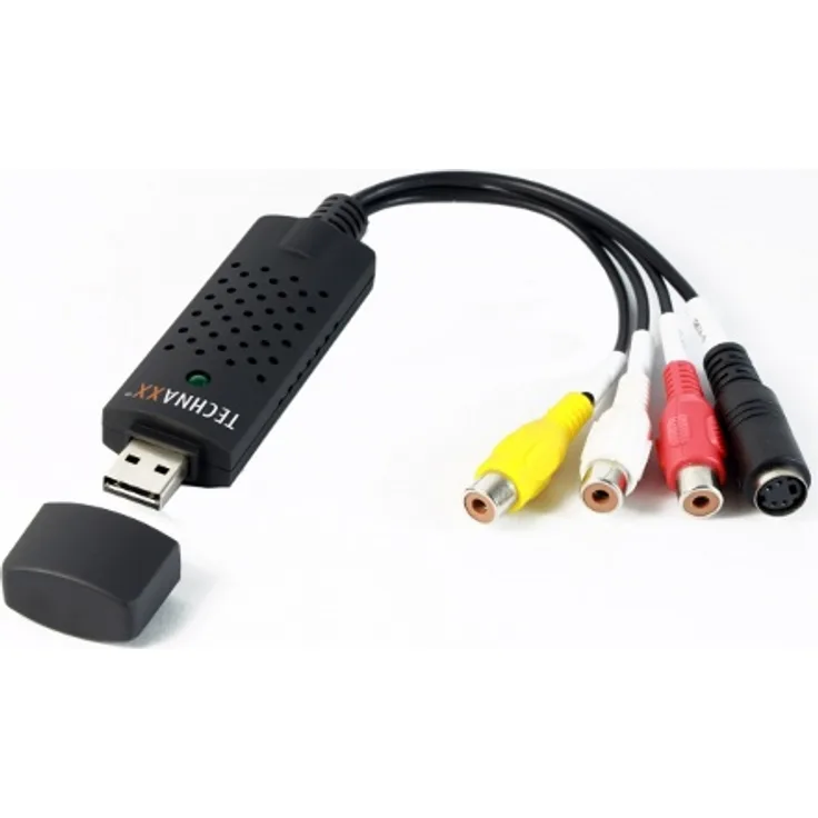 Technaxx USB 2.0 Video Grabber Video-Aufnahme-Gerät - Video-Aufnahme-Geräte (Ntsc, PAL, 25 FPS, 30 FPS, 720 x 576 Pixel, 720 x 480 Pixel, 44 G)