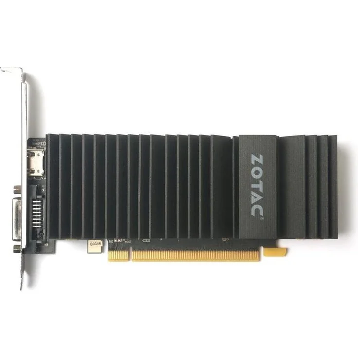 Zotac GeForce GT 1030 Zone Grafikkarte (NVIDIA GT 1030, 2GB GDDR5, 64bit, Base-Takt 1227 MHz - Boost-Takt 1468 MHz, 6 GHz, passiv gekühlt) – Bild 3