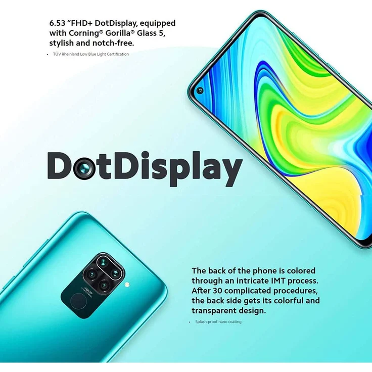 Xiaomi Redmi Note 9 Smartphone 16,59cm (6,53 Zoll) IPS-Display, 64GB interner Speicher, 3GB RAM, Dual-SIM, Android, Polar White – Bild 11