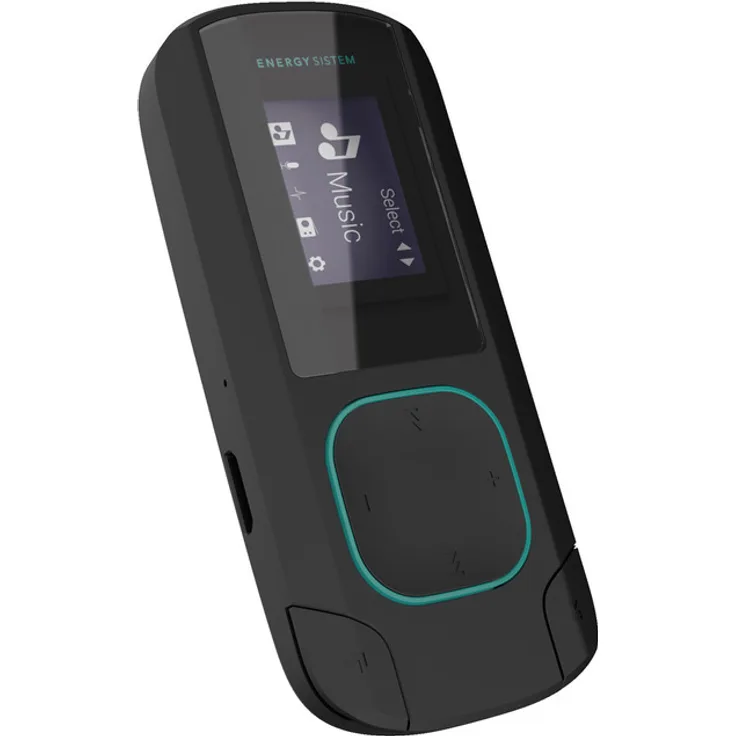 Energy Sistem MP3-Musikplayer mit LCD-Bildschirm, 8 GB, microSD-Karte, FM-Radio und In-Ear-Kopfhörern enthalten 66 x 28 x 18 mm Mint Detail