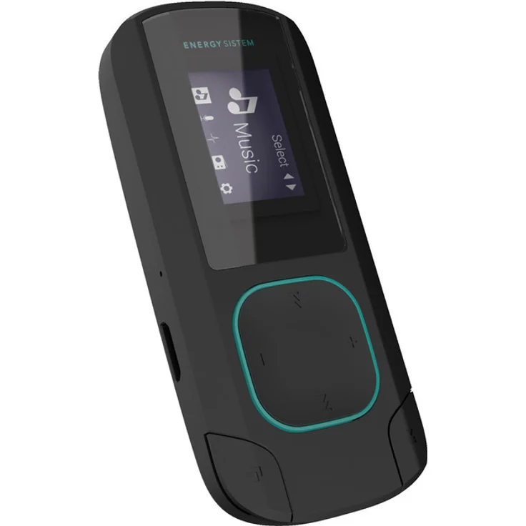 Energy Sistem MP3-Musikplayer mit LCD-Bildschirm, 8 GB, microSD-Karte, FM-Radio und In-Ear-Kopfhörern enthalten 66 x 28 x 18 mm Mint Detail
