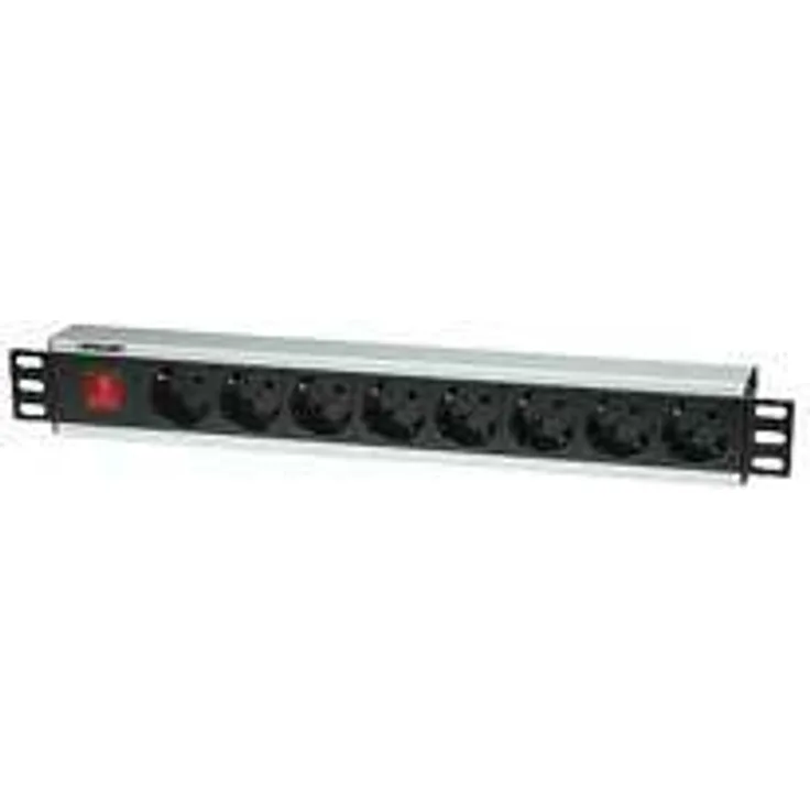 Intellinet Steckdosenleiste 8-fach Rackmount, schwarz