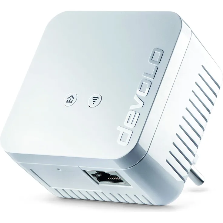 devolo dLAN 550 WiFi Powerline (Internet über die Steckdose, WLAN, 1x LAN Port, 1x Powerlan Adapter, PLC Netzwerkadapter, WLAN Verbessern, Wifi Booster, Wifi Move) Weiß