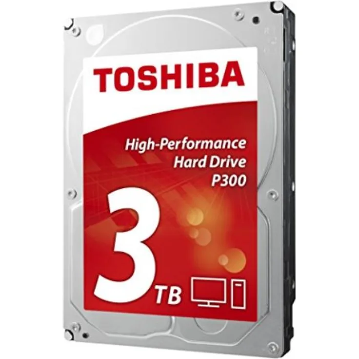 Toshiba P300 Desktop PC - Festplatte - 3 TB - intern - 3.5 Zoll (8.9 cm) - SATA 6Gb/s - 7200 rpm - Puffer: 64 MB (HDWD130UZSVA)