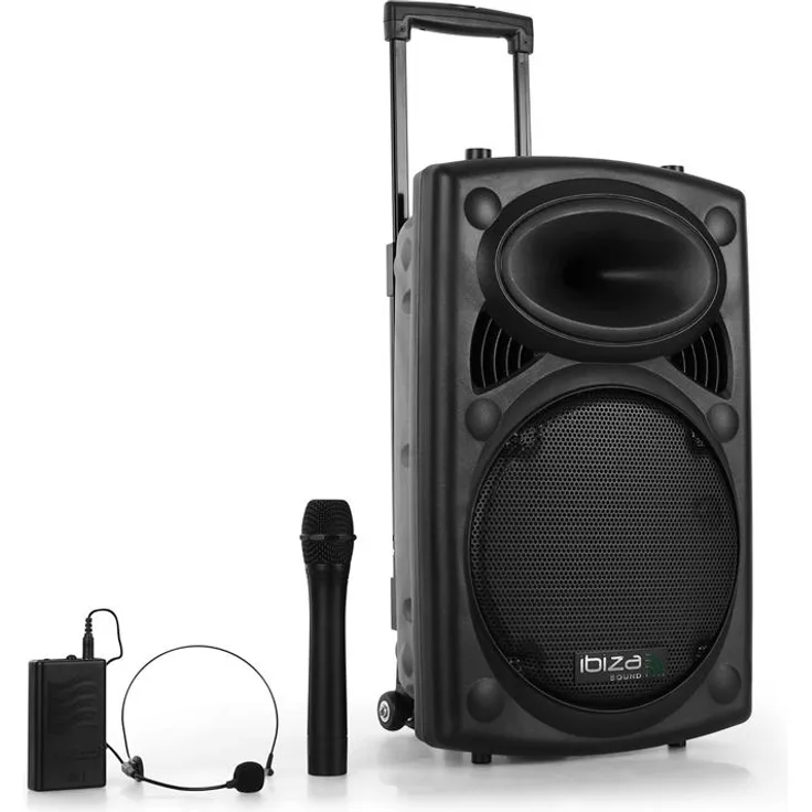Ibiza Sound PORT12VHF schwarz