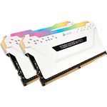 Corsair Vengeance RGB PRO 16GB (2x8GB) DDR4 3200MHz C16 XMP 2.0 Enthusiast RGB LED-Beleuchtung Speicherkit - weiß