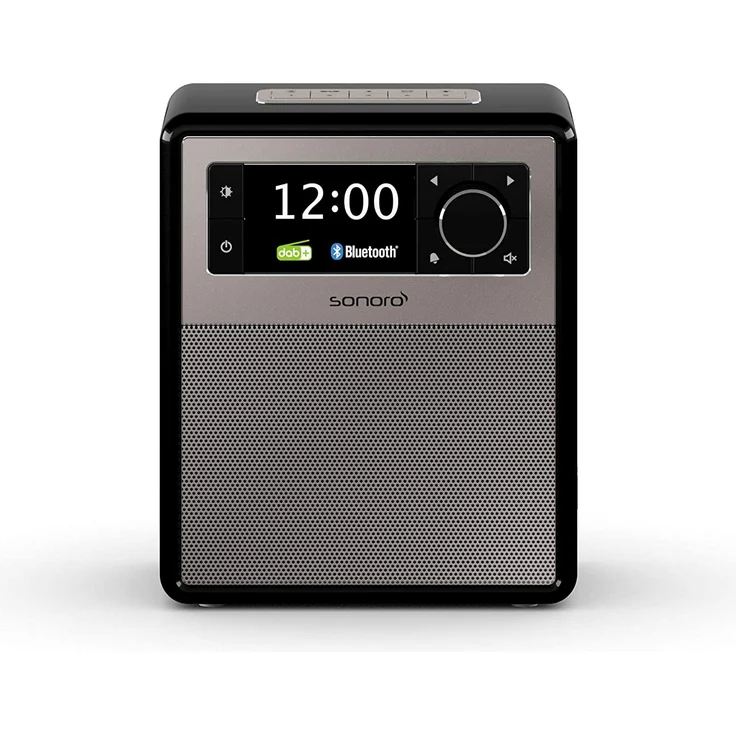 Sonoro EASY Tragbares Radio mit Bluetooth, Beleuchtung, LCD-Display, schwarz – Bild 1
