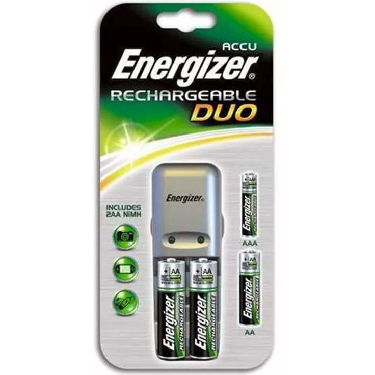 Energizer 35035819 Akku-Ladegerät Mini Charger inkl. 2xAA 2000mAh Akkus