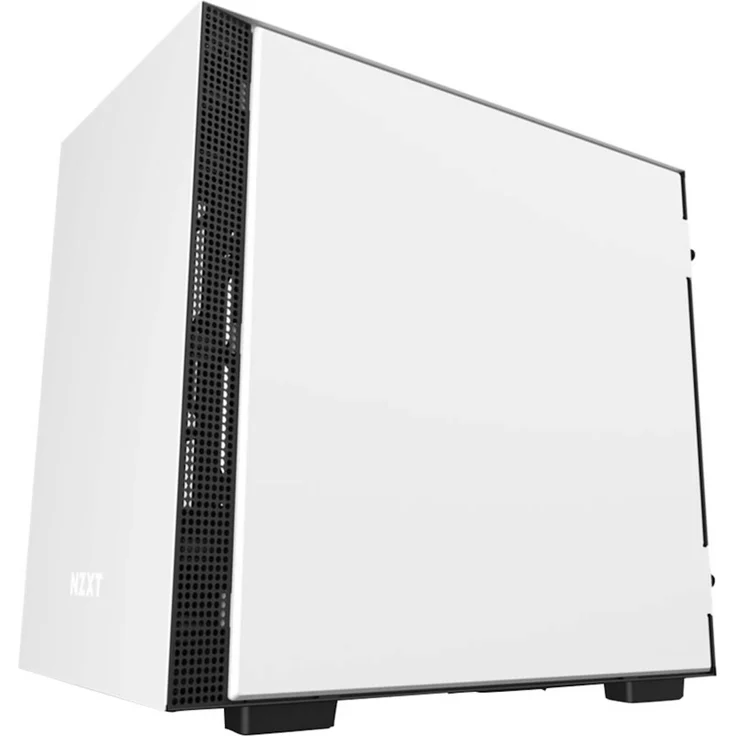 NZXT H210 - Mini-ITX-Gehäuse für Gaming-PCs - Front USB-C Port - Tempered Glass-Seitenfenster - managementsystem - Für Wasserkühlung nutzbar - Weiß-Schwarz – Bild 6
