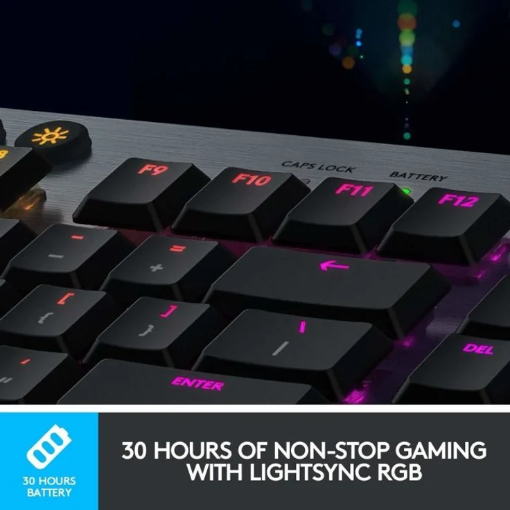 Logitech Gaming G915 - Tastatur - backlit - USB, Bluetooth, LIGHTSPEED - QWERTZ - Deutsch - GL Linear - Kohle (920-008955) – Bild 5