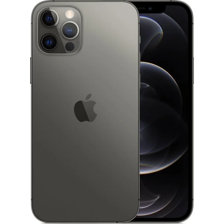 Apple iPhone 12 Pro 5G Smartphone 15,49cm (6,1 Zoll) OLED-Display, 128GB interner Speicher, Dual-SIM, Graphite – Bild 3