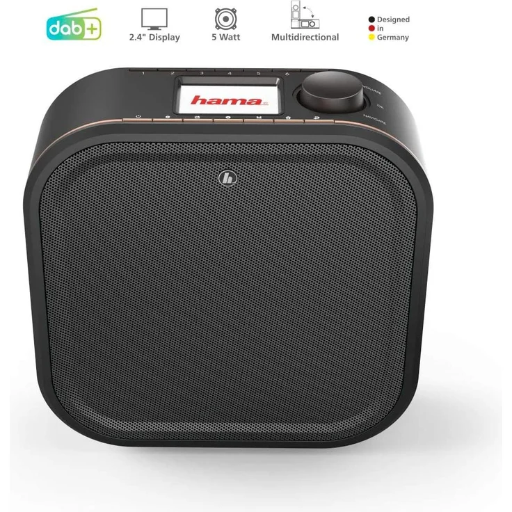 Hama DR350 Unterbauradio mit Wecker, TFT-Display, schwarz – Bild 3