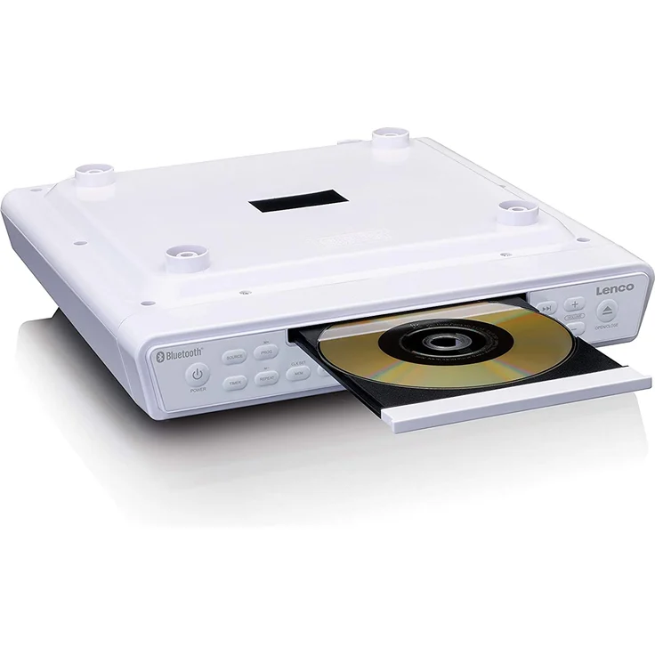 Lenco KCR-150 CD-Radio mit Bluetooth, LCD-Display, weiß – Bild 3