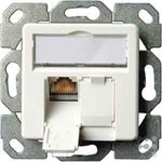 Telegärtner Datenanschlussdose Cat6A 2-Fach 2xRJ45 J00020A0500 AMJ45 8-8 UP-50 alpinweiß, 5 V, Weiß