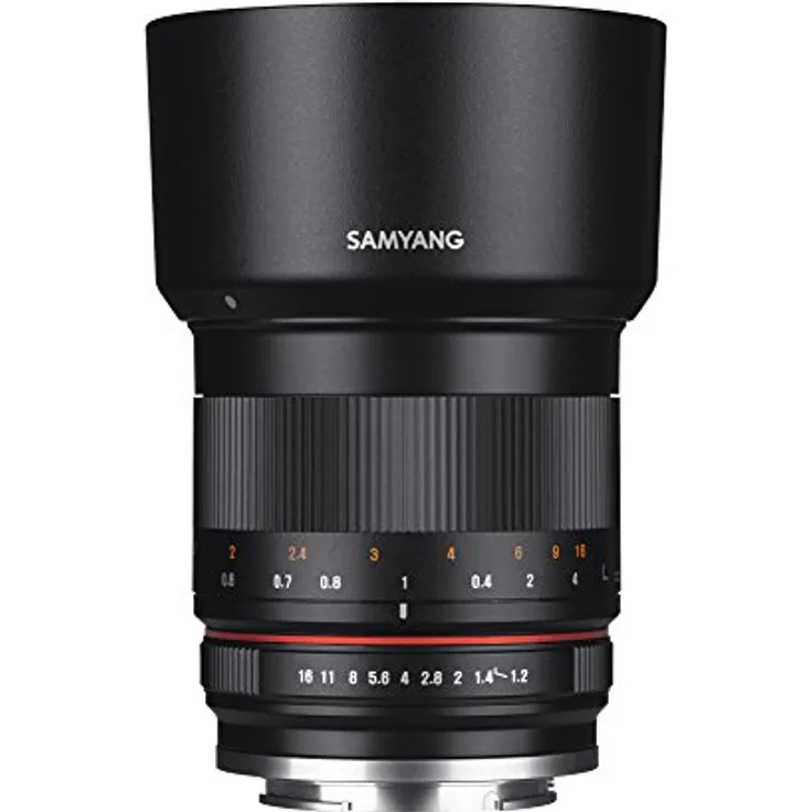 Samyang MF 50mm F1.2 APS-C MFT schwarz - manuelles Foto Objektiv mit 50mm Festbrennweite für MFT Kameras (Olympus - Panasonic), ideal für Portrait, sanftes Bokeh, kompakt und leicht