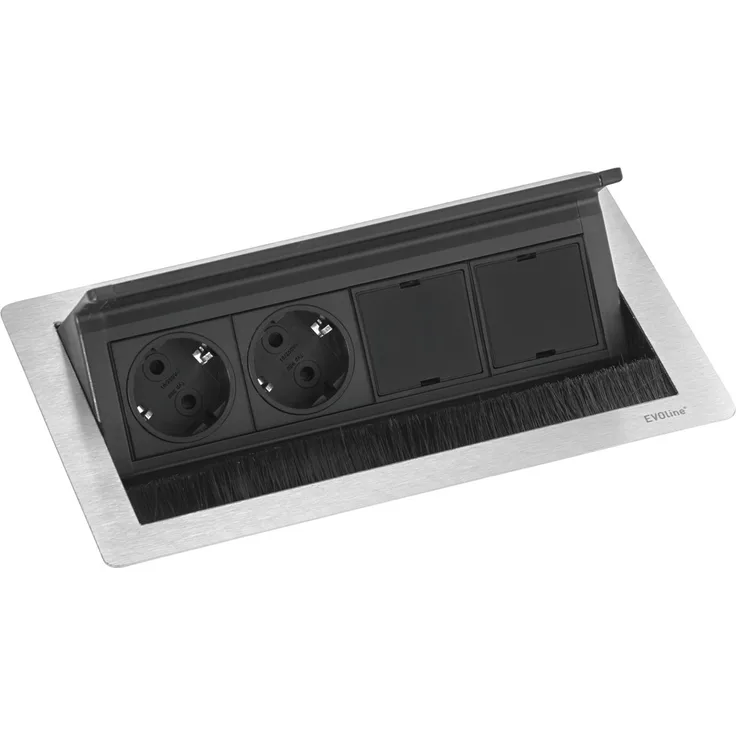 Schulte 1593 7010 1400 EVOline Flip Top Push Data M Edelstahl