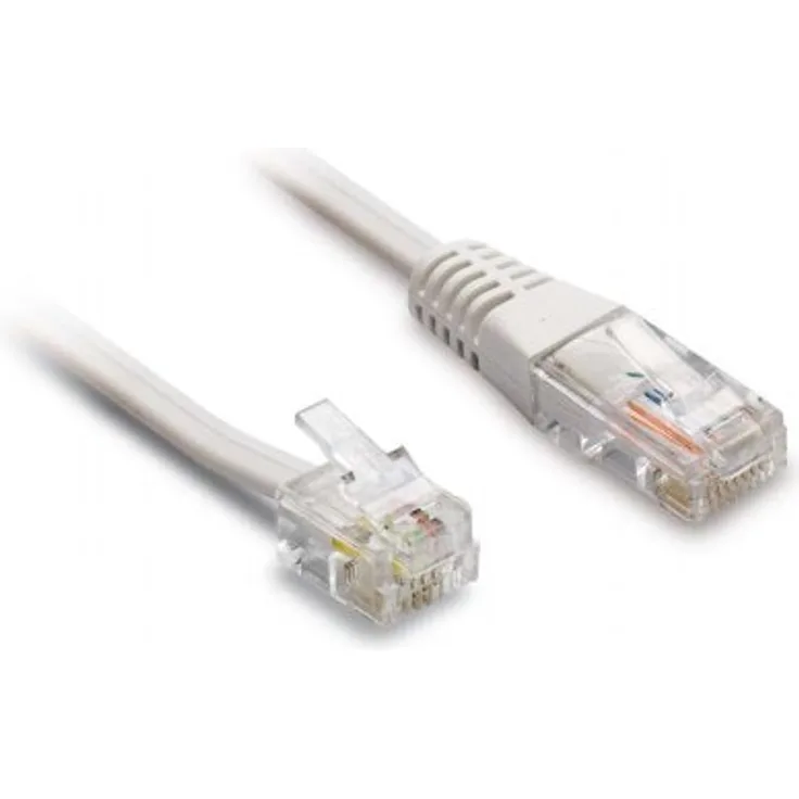 Metronic Verbindungskabel (RJ-45 auf RJ-11, 10 m) Weiß