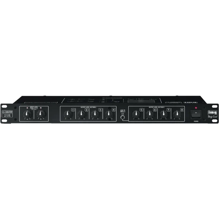 IMG STAGELINE LS-280-SW 8-fach-Line-Splitter schwarz
