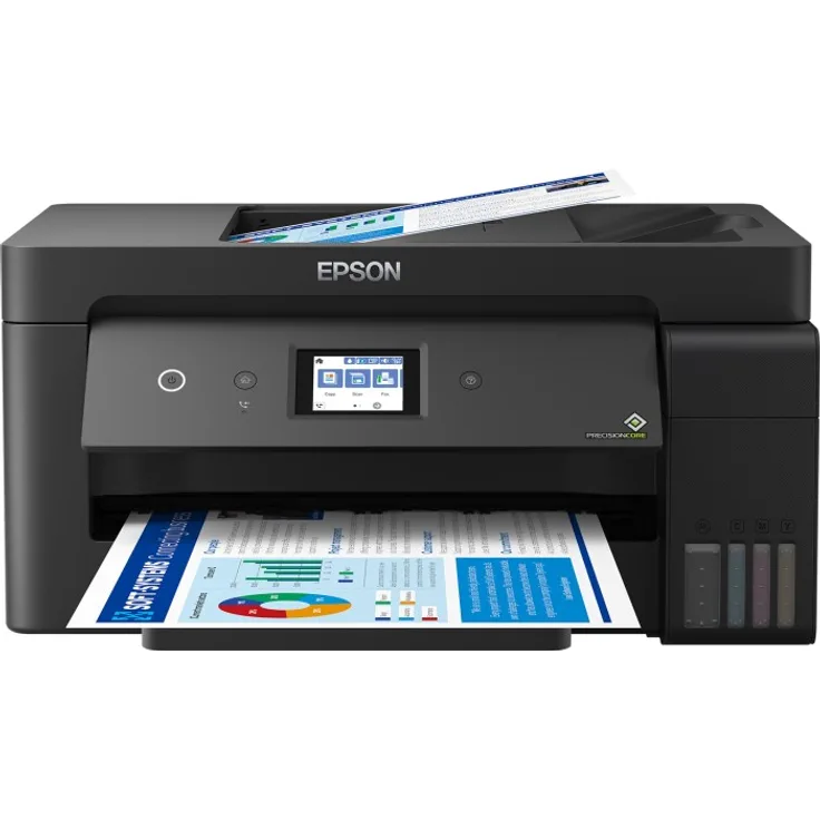 Epson EcoTank L14150 4-in-1 Tintenstrahl-Multifunktionsgerät (Drucker, Scanner, Kopierer, Fax) Auflösung: 4800 x 2400, USB, LAN, WLAN, Mobile Print, AirPrint, Cloud Print (C11CH96402)