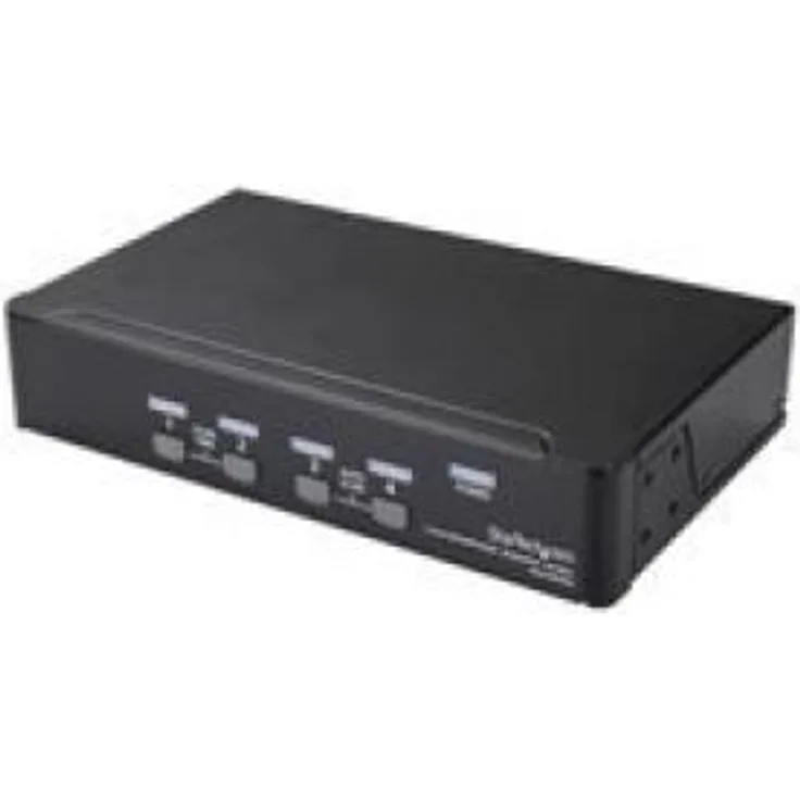 StarTech.com 4 Port DisplayPort KVM Switch - DisplayPort 1.2 KVM - 4K 60Hz - DisplayPort Switch - DisplayPort Umschaltbox - USB KVM Switch