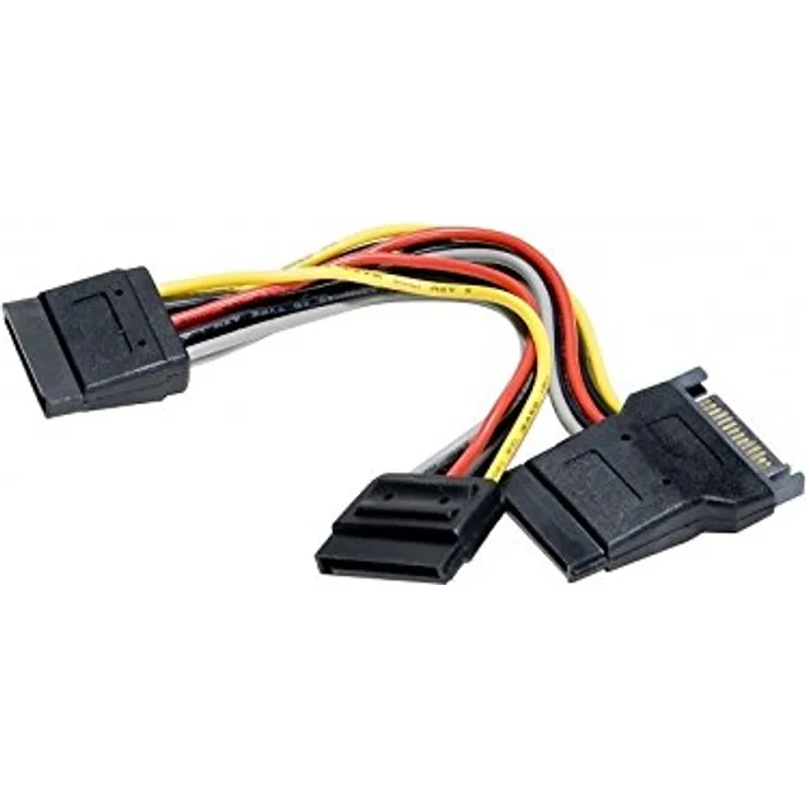 Kabel Power SATA 15pin > 3x SATA HDD - gerade (147563)