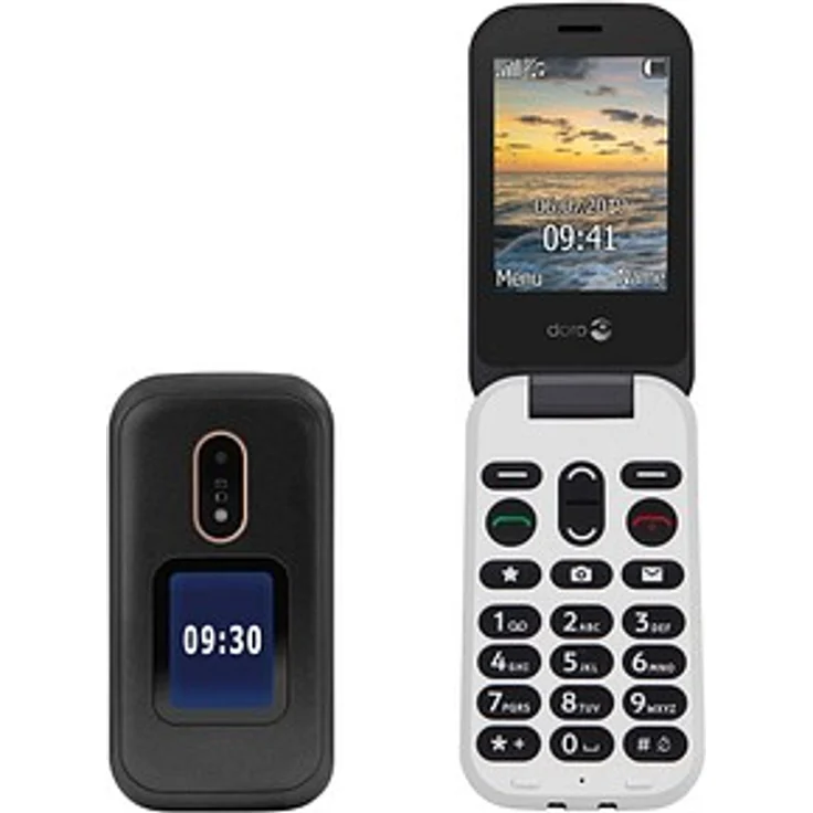 Doro 6060 - GSM Mobiltelefon im eleganten Klappdesign (3 MP Kamera, 2,8 Zoll (7,11cm) Display, GPS, Bluetooth) schwarz – Bild 3