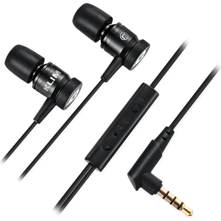 KLIM Fusion In-Ear Kopfhörer mit Memory Foam schwarz – Bild 3