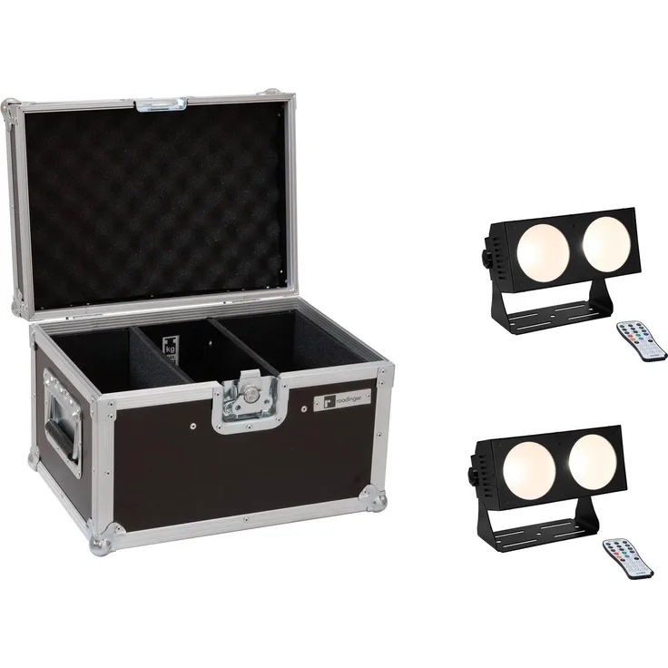 EUROLITE Set 2x LED CBB-2 COB WW Leiste + Case
