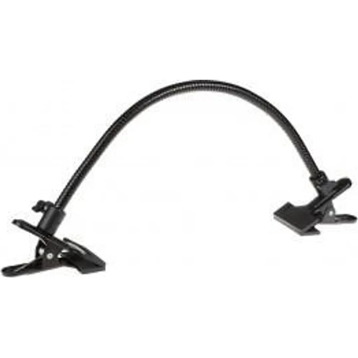 Helios 428242 FA-50 Flex-Arm mit 2 Klemmen schwarz