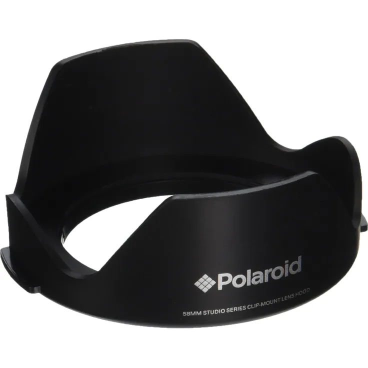 Polaroid Studio Series 58mm Gegenlichtblende mit exklusivem Druckknopf-Montagesystem – kein Verschrauben mehr mit altmodischen Gewindehauben
