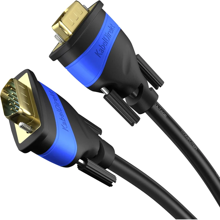 KabelDirekt - VGA Kabel - 1,5m - (15 - polig, Full HD 3D 1080p) - TOP Series - Preisvergleich – Bild 1
