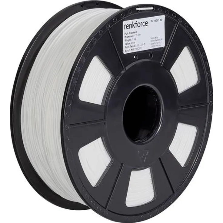 Renkforce RF-4511190 Filament PLA 1.75mm 1000g Weiß 1St.
