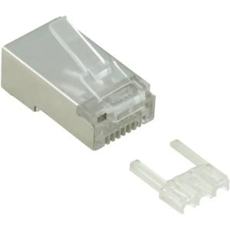Value 21993063 Modular Plug geschirmt, Kat.6, 10 Stück transparent