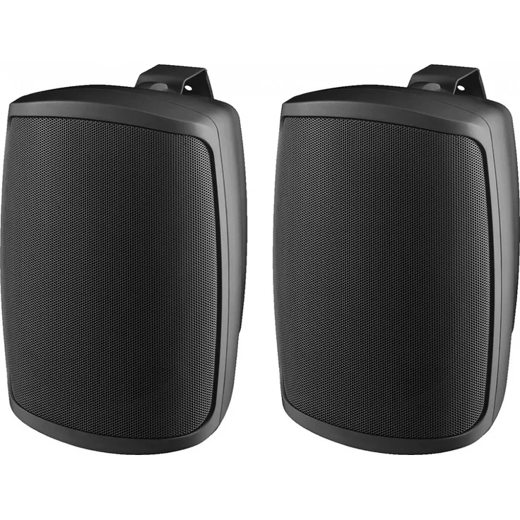 MONACOR WALL-05T/SW 2-Wege-ELA-Lautsprecherboxen schwarz