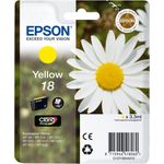 Epson Orginal 18 Tinte Gänseblümchen, XP-305 XP-402 XP-215 XP-312 XP-315 XP-412 XP-415 XP-225 XP-322 XP-325 XP-422 XP-425, Normalverpackung, Standard, (gelb)