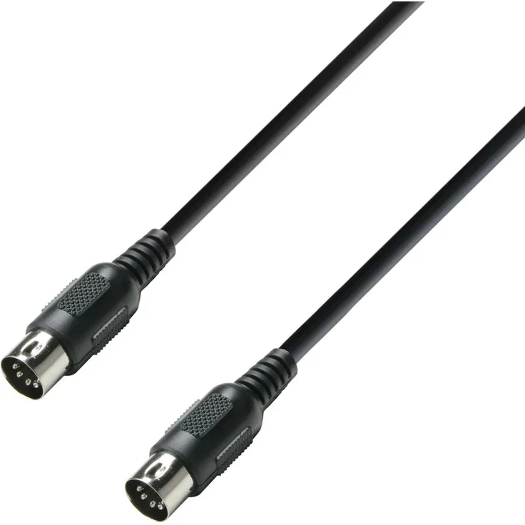 Adam Hall Cables K3MIDI0300BLK MIDI Kabel 3m schwarz