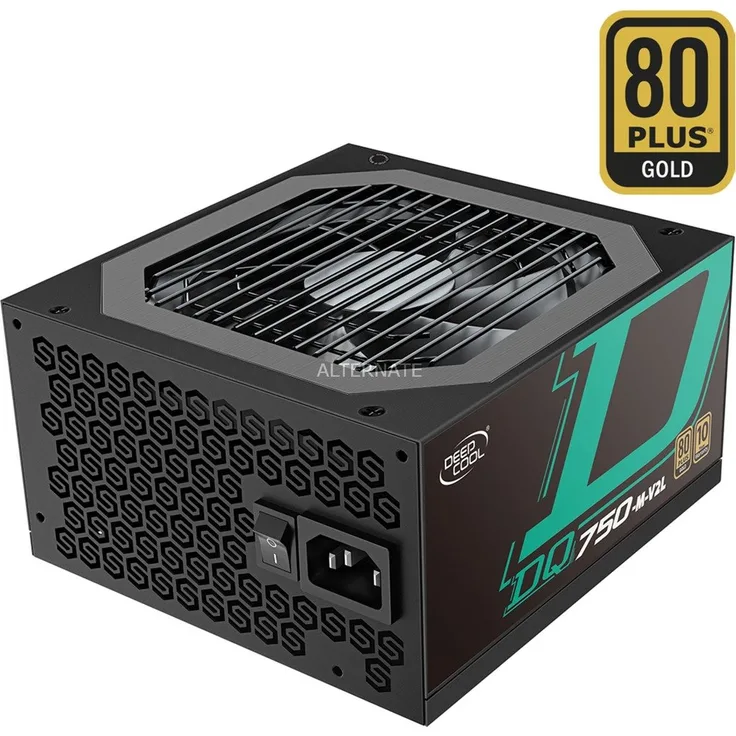 DeepCool DQ750-M-V2L 750W PC-Netzteil, schwarz, 4x PCIe, Kabel-Management