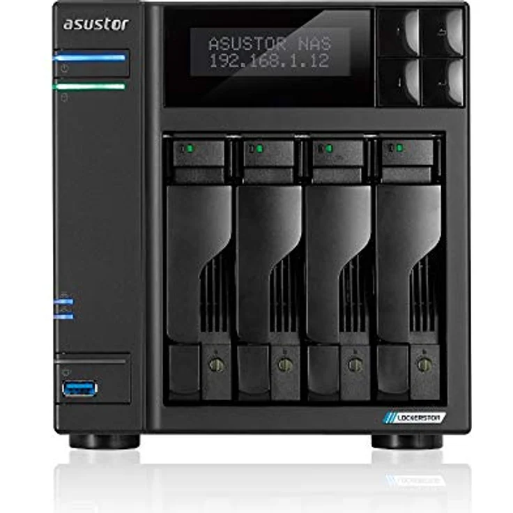 AS6604T - ASUSTOR Lockerstor 4, Intel Celeron J4125 Quad-Core Gemini Lake -Refresh, 4GB DDR4, 2.5GbE x2, M.2 Slots (2280 NVMe SSD) x2 – Bild 1