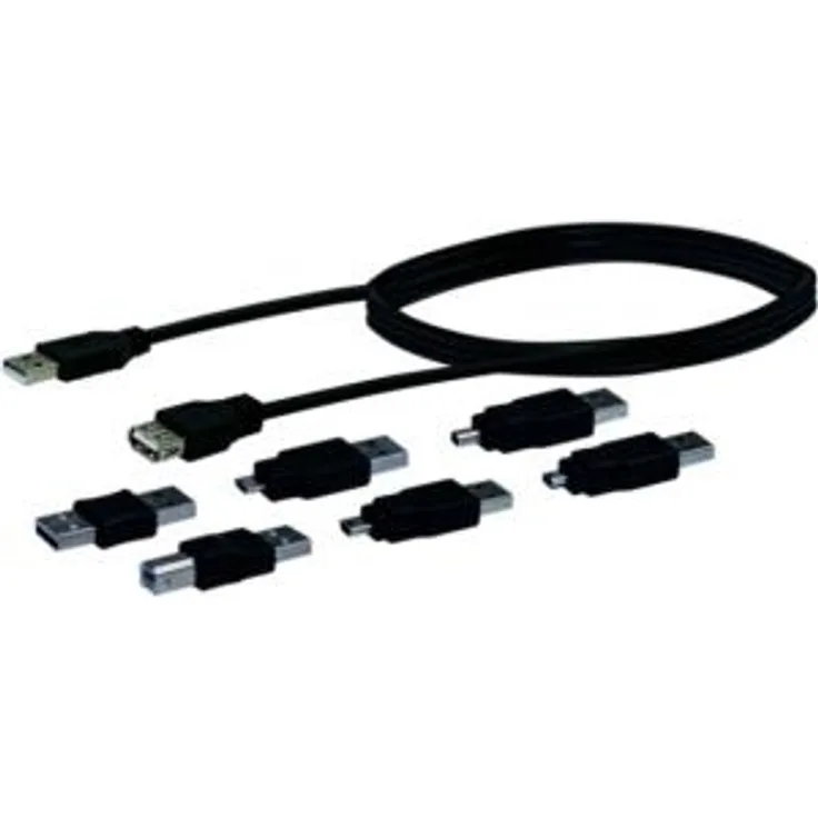 Schwaiger CAUSET531 - USB A - USB A - Schwarz - Sichtverpackung (CAUSET531)