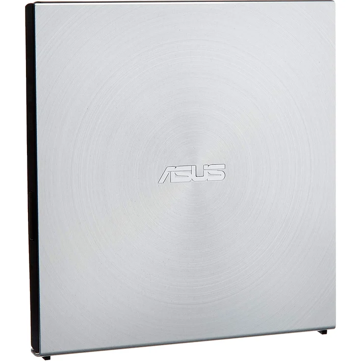 Asus SDRW-08U5S-U Ultradrive externer Slim DVD Brenner (8x DVD±R, 6x DVD±R DL, 5x DVD-RAM, USB 2.0) (inkl. Brennsoftware) Silber – Bild 1