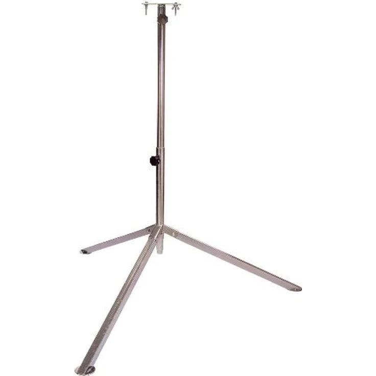 as - Schwabe Profi Stativ für LED-Strahler - Halogen-Strahler – Stativ mit Universaltraverse geeignet zur Halterung von Baustrahlern und Leuchten I Höhenverstellbar bis 2,60 m – Verzinkt I 46750
