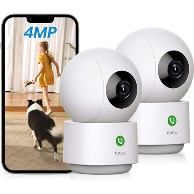 Aosu Indoorcam P1 Pro, Netzwerkkamera mit HD-Videoauflösung und Nachtsicht – Bild 3