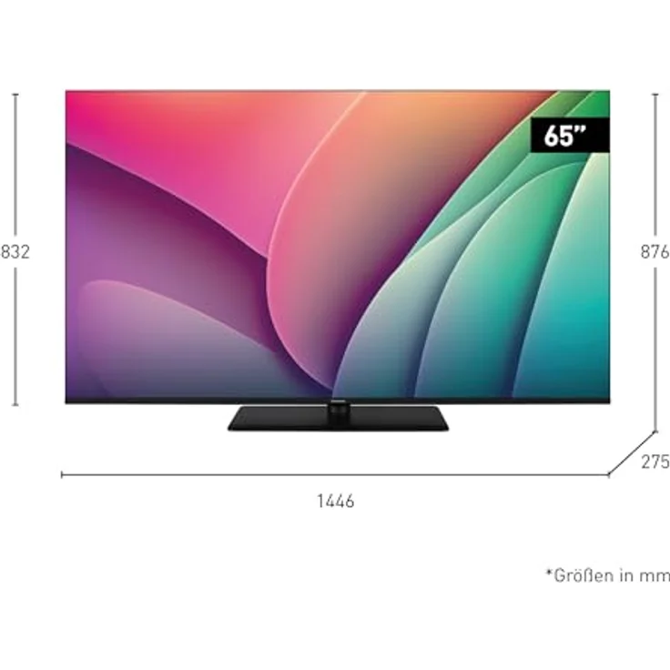 Panasonic TV-65W80AEZ, W80 Serie 65 Zoll 4K Ultra HD LED Smart TV, 2024, Fire TV, Dolby Vision & Atmos, Game Mode Plus, Alexa Sprachsteuerung, Airplay, Schwarz – Bild 2