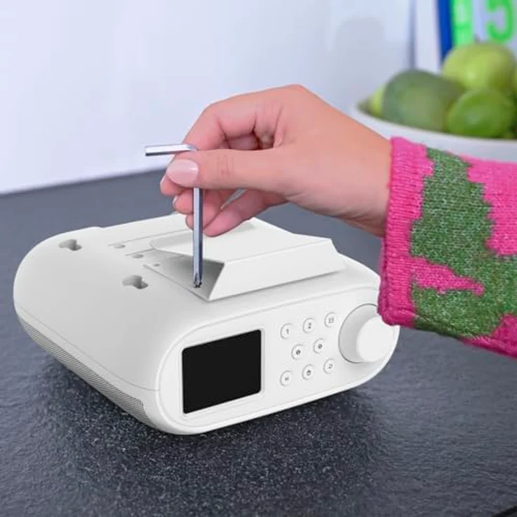 Hama DIR400 Digitalradio, DAB, DAB+, FM, Internet, Bluetooth, Weiß, versandkostenfrei – Bild 3